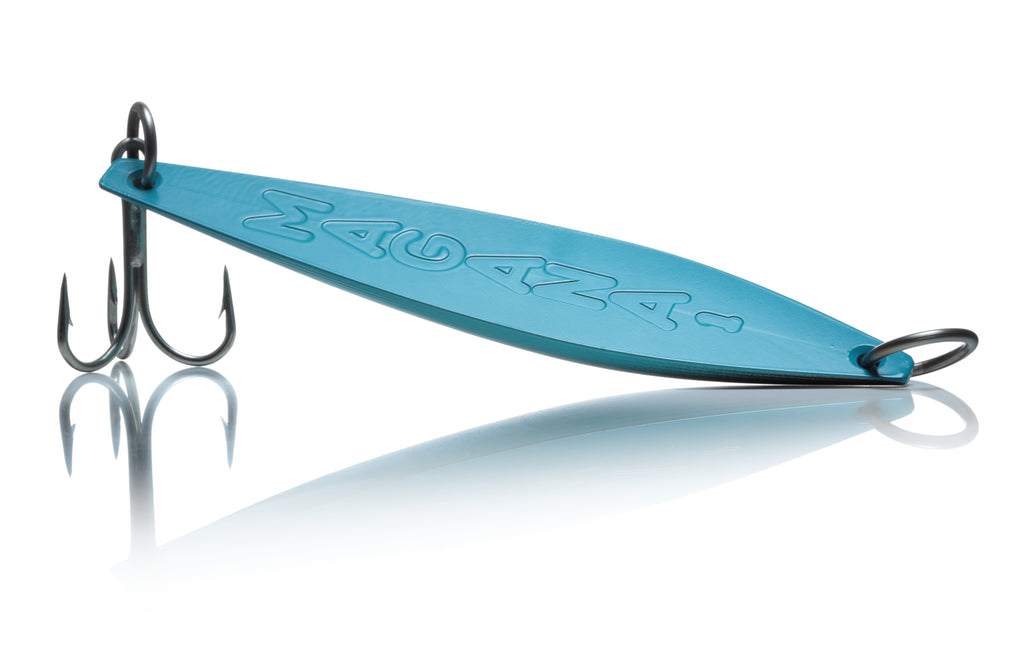 Magana 1, Blue/Bronze, CNC Machined Aluminum Surface Iron Lure, Cerakoted, Made In The USA.