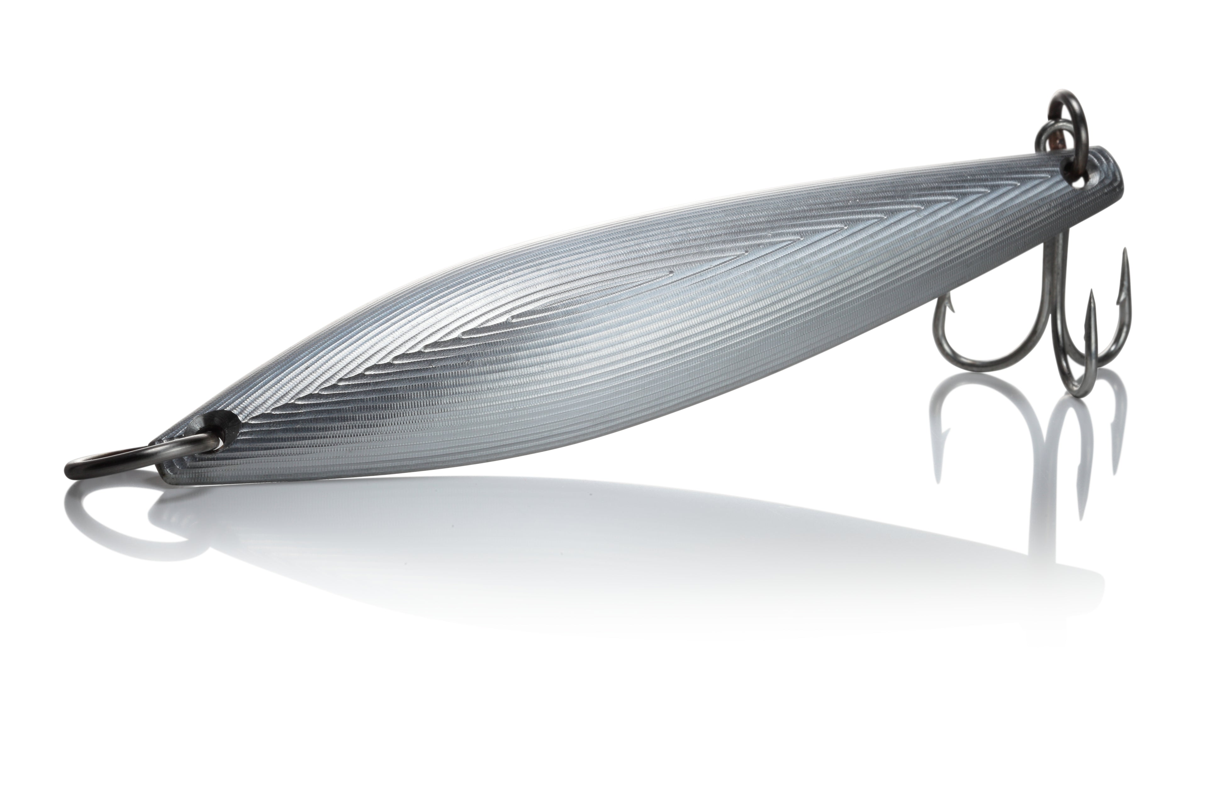 Magana 1, Aluminum/Clear Coat, CNC Machined Aluminum Surface Iron Lure, Cerakoted, Made In The USA.